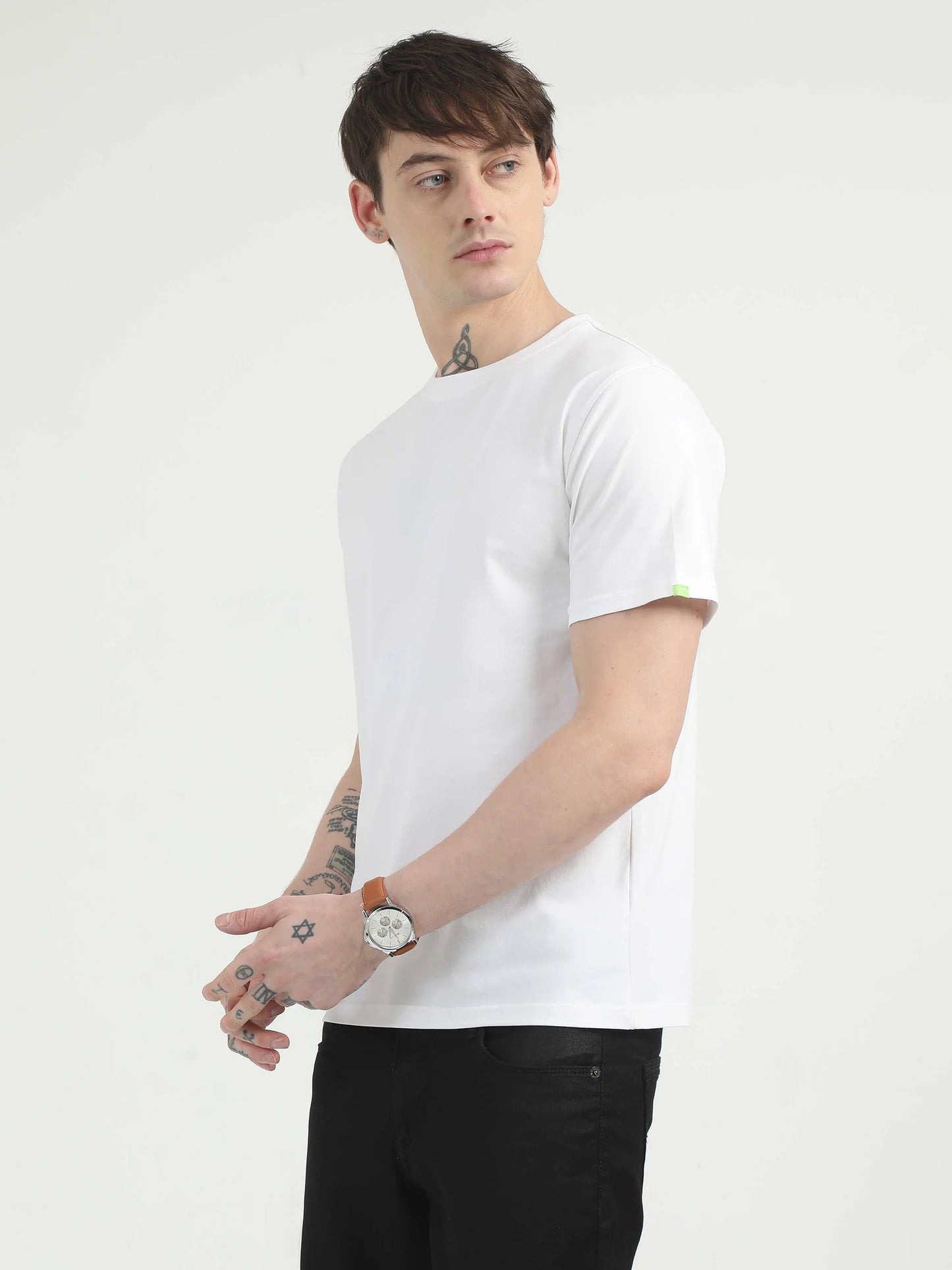 Men White T-shirt